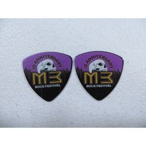 M3 Rock Festival 10th Anniversary 2018 Guitar Pick Lot of 2